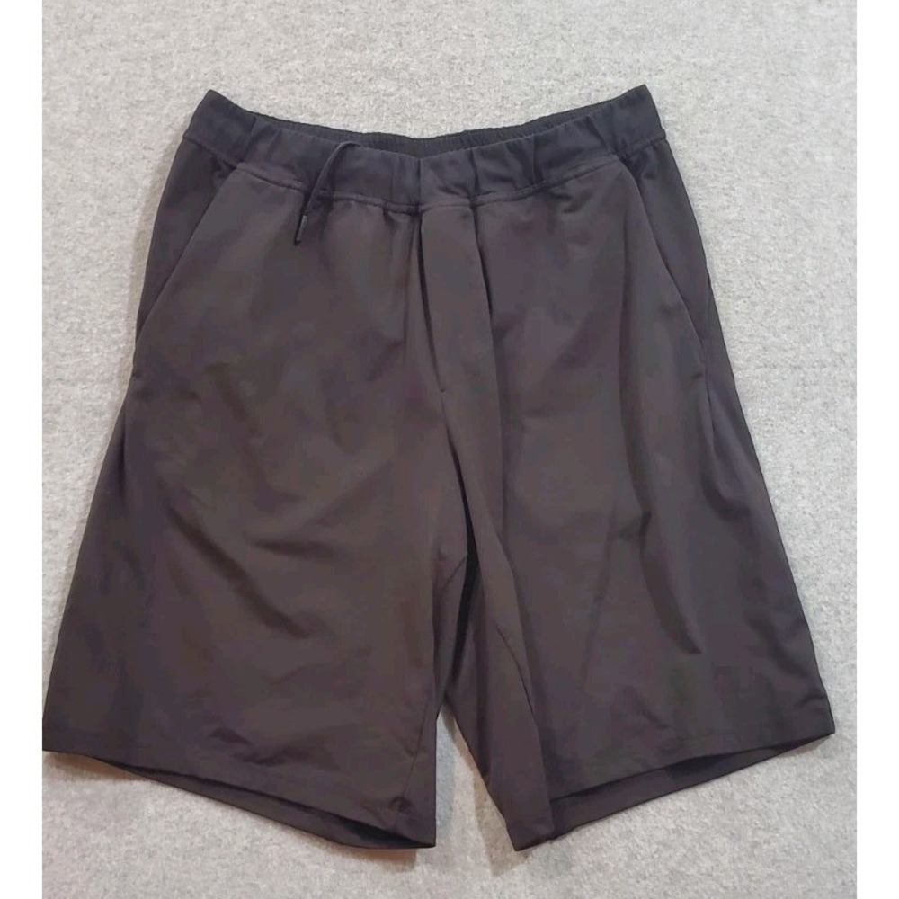Lululemon Fundamental Black Athletic Shorts 11" Mens Size L M7A53S‎